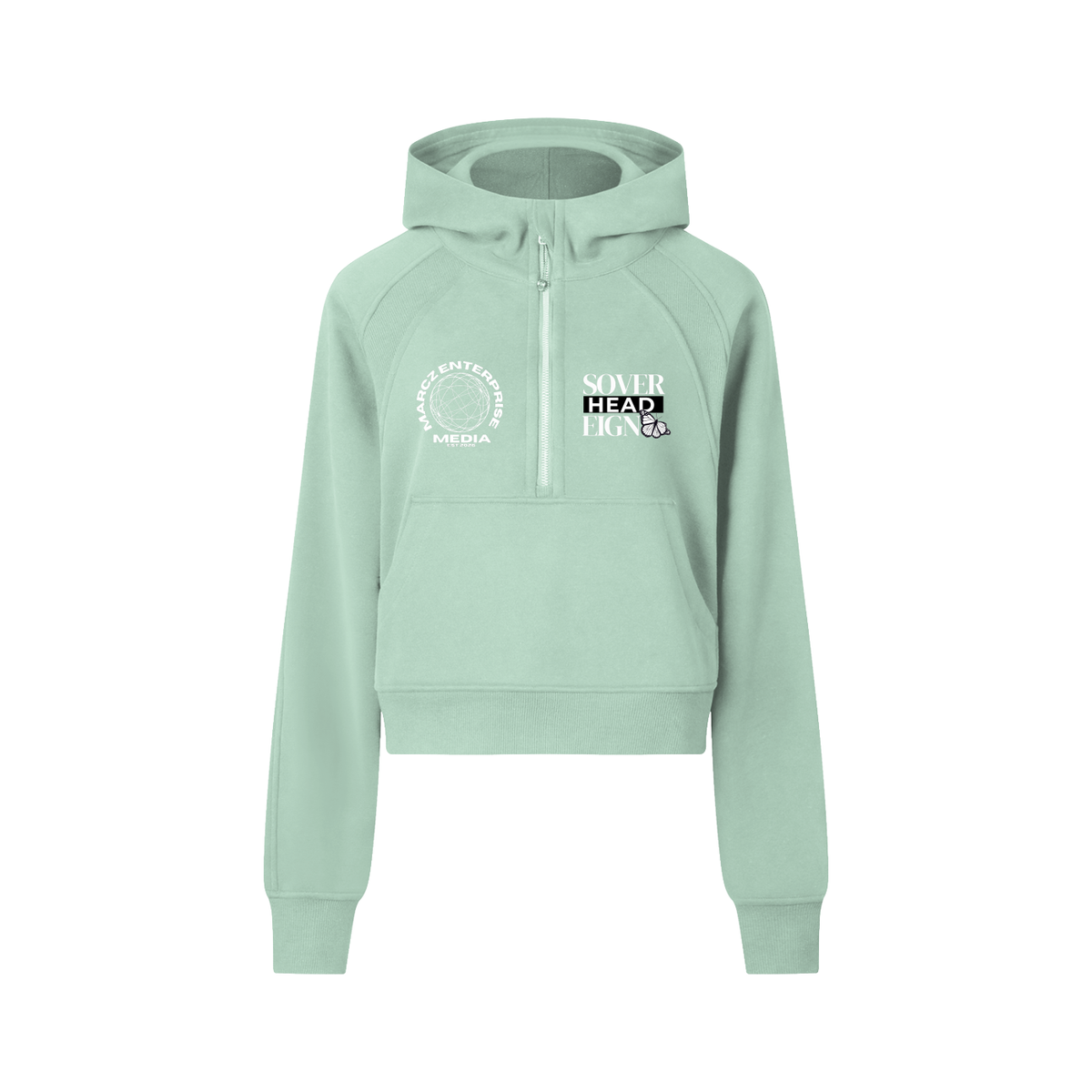 Sovereign Classic Cropped Half-Zip Hoodie