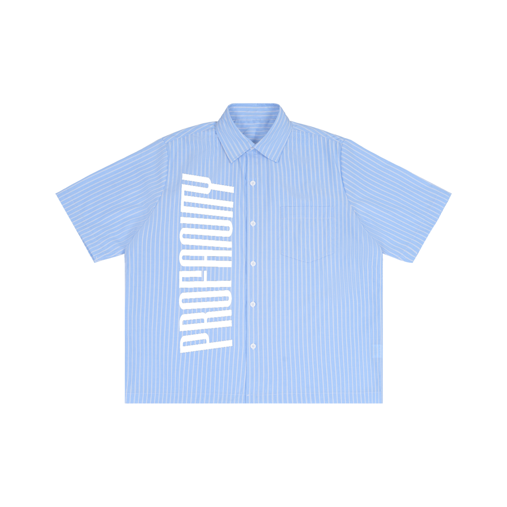 Striped Boxy Short Sleeve Shirt
