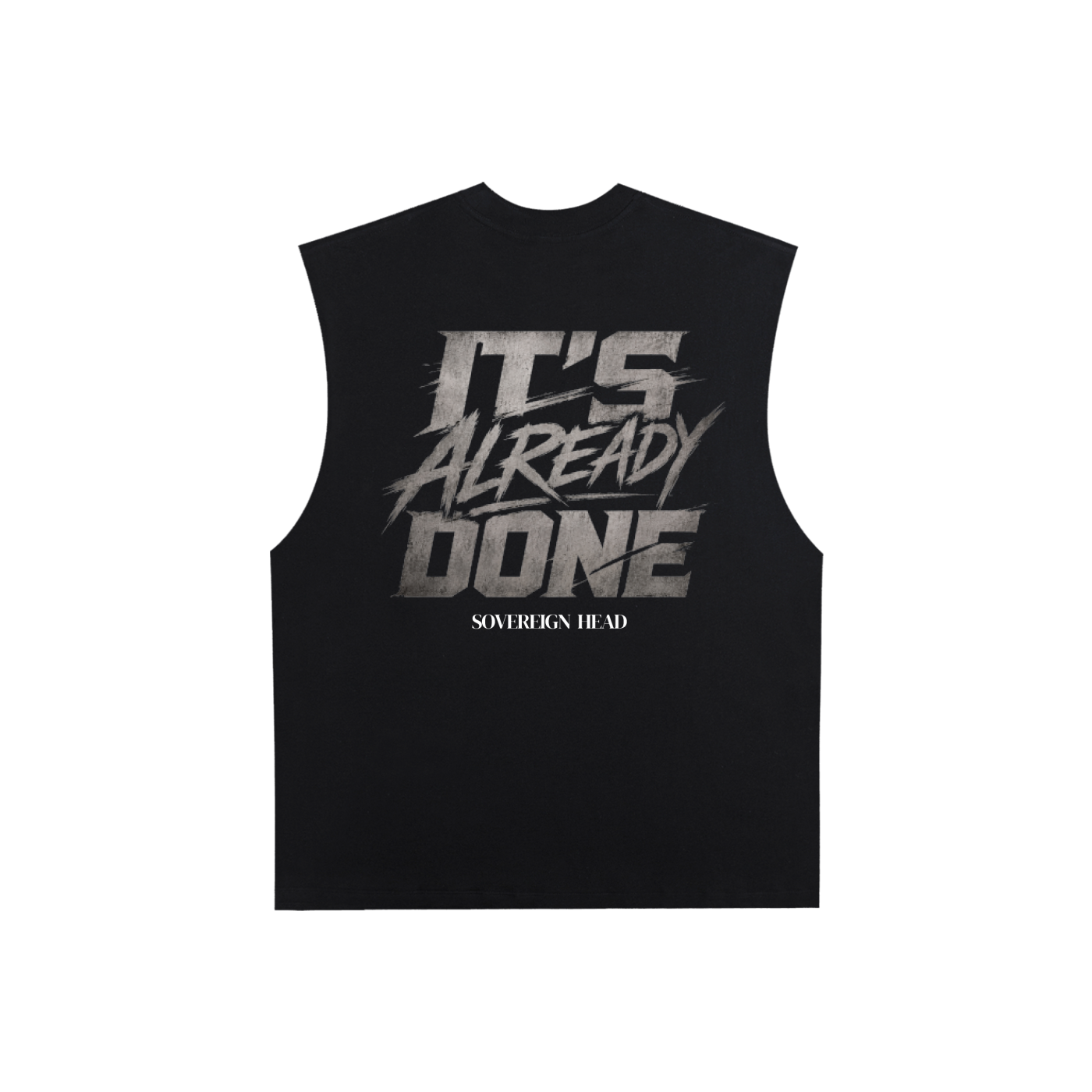 Raw Edge Cotton Tank Top