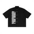 Unisex Striped Boxy Button-Up Shirt
