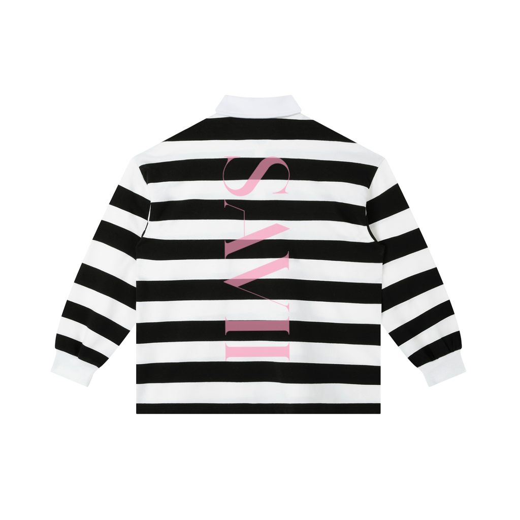 Color Block Stripe Polo Shirt