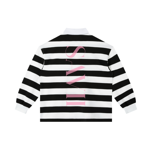 Color Block Stripe Polo Shirt
