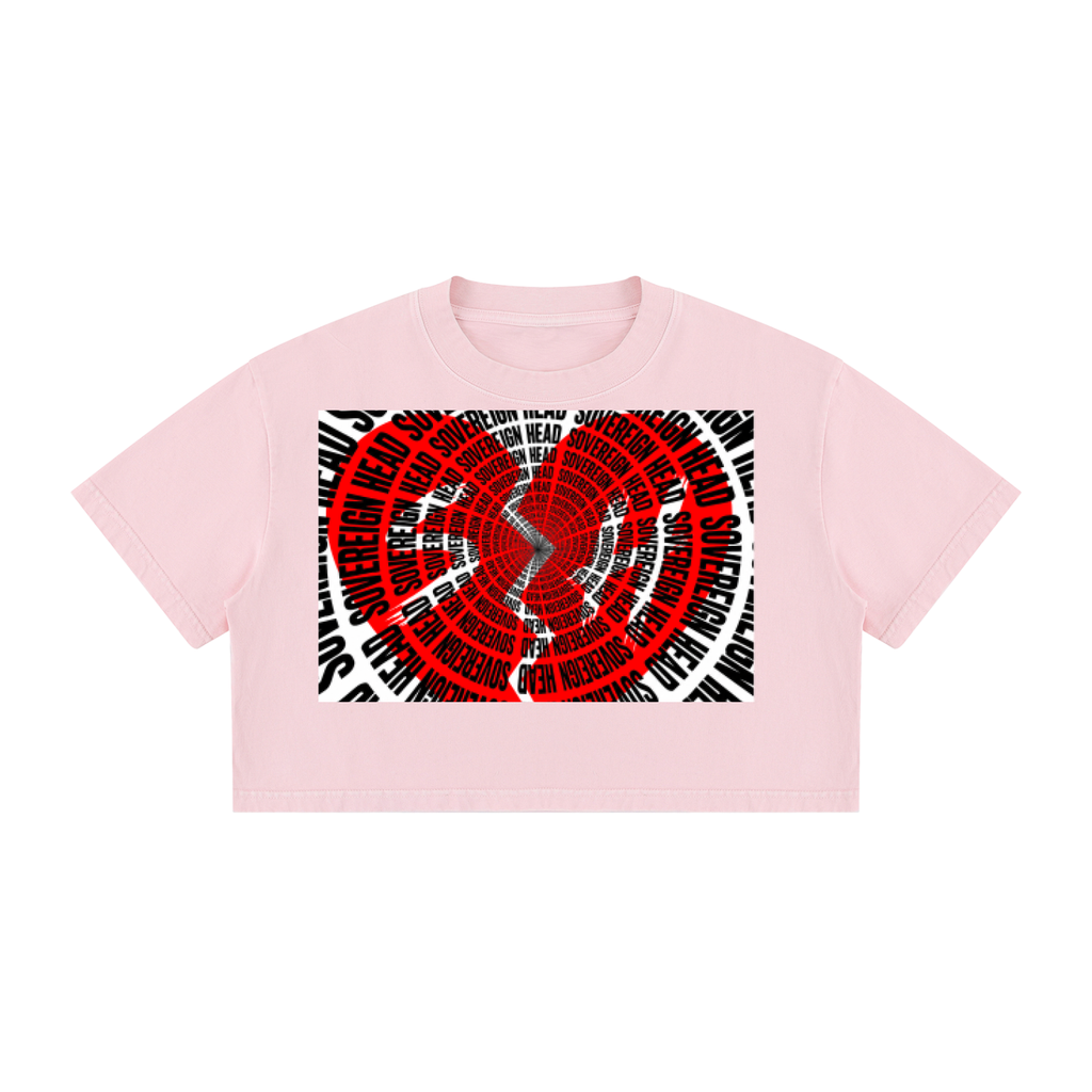 Women's Mineral Wash Cotton Crop T-Shirt