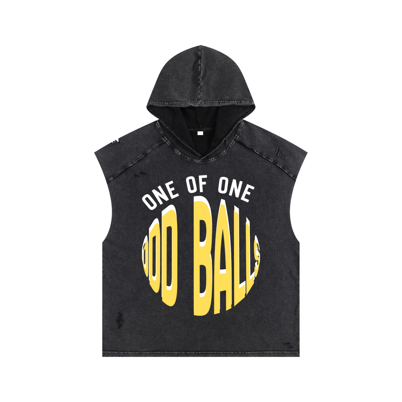 Snow Washed Boxy Hooded Tank Top