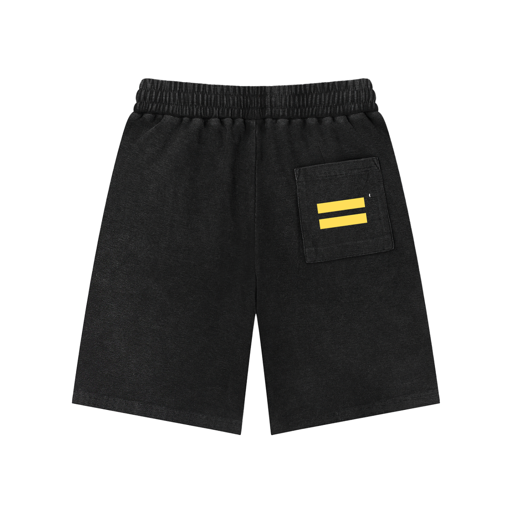 Mineral Wash Waffle Knit Shorts