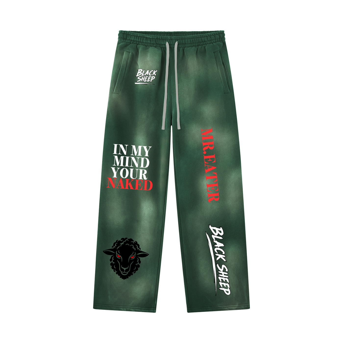 Unisex Sunfade Wide Leg Fleece Sweatpants