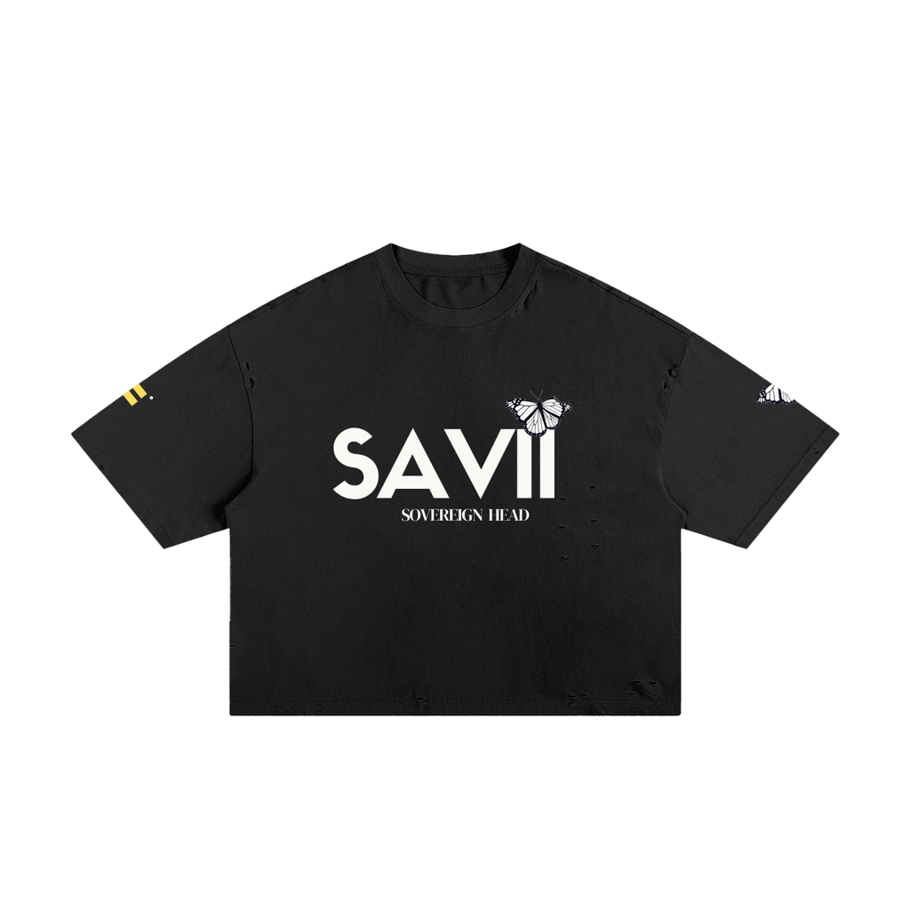 Classic Frayed Boxy Tee