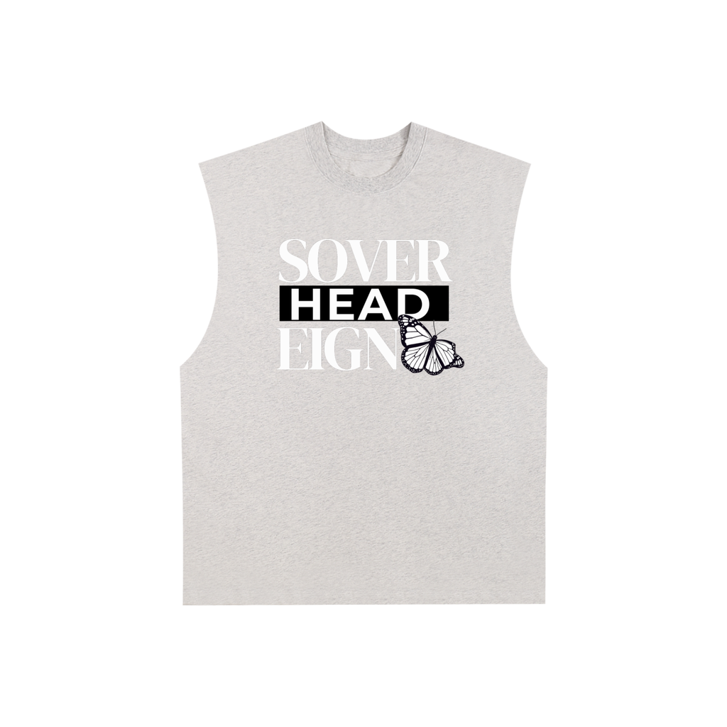Raw Edge Cotton Tank Top