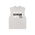 Raw Edge Cotton Tank Top