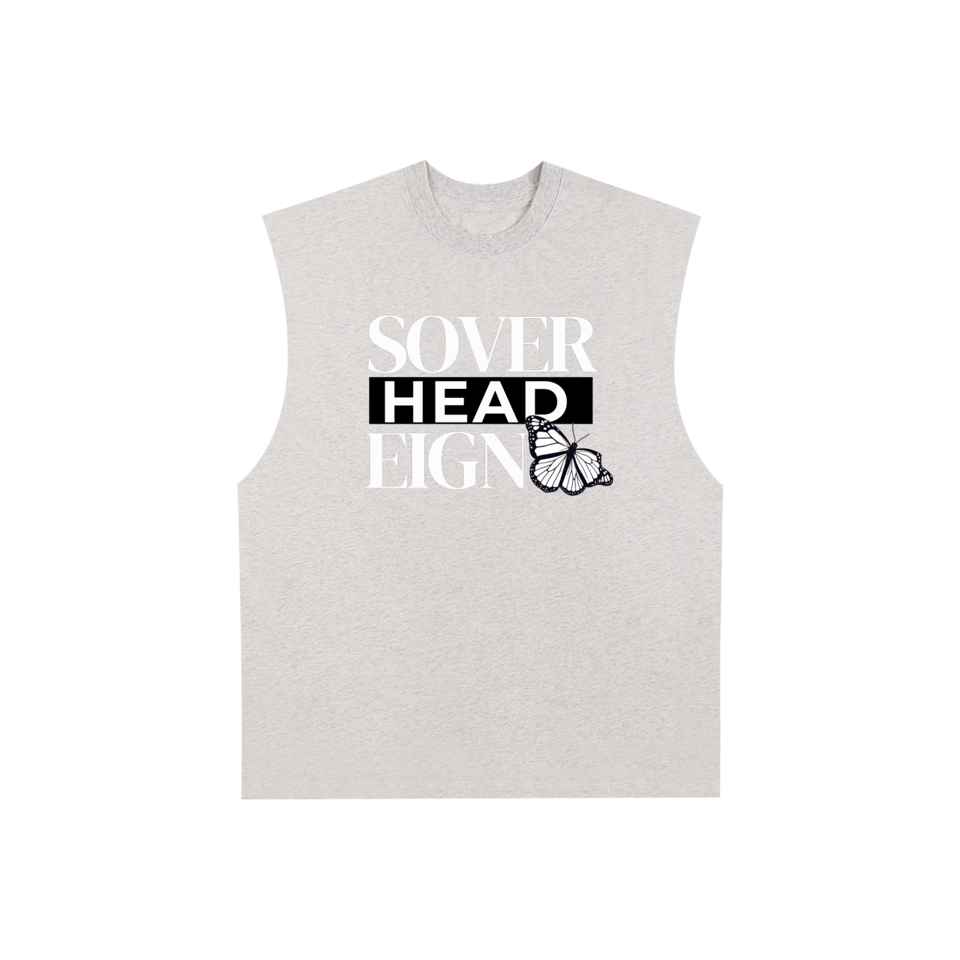 Raw Edge Cotton Tank Top