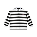 Color Block Stripe Polo Shirt