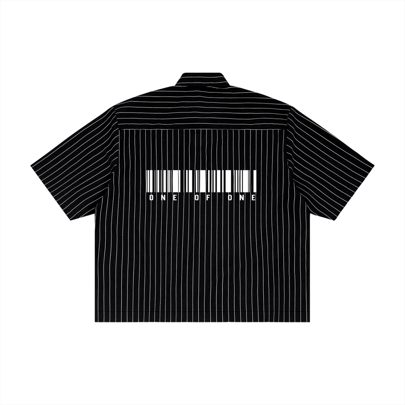 Unisex Striped Boxy Button-Up Shirt
