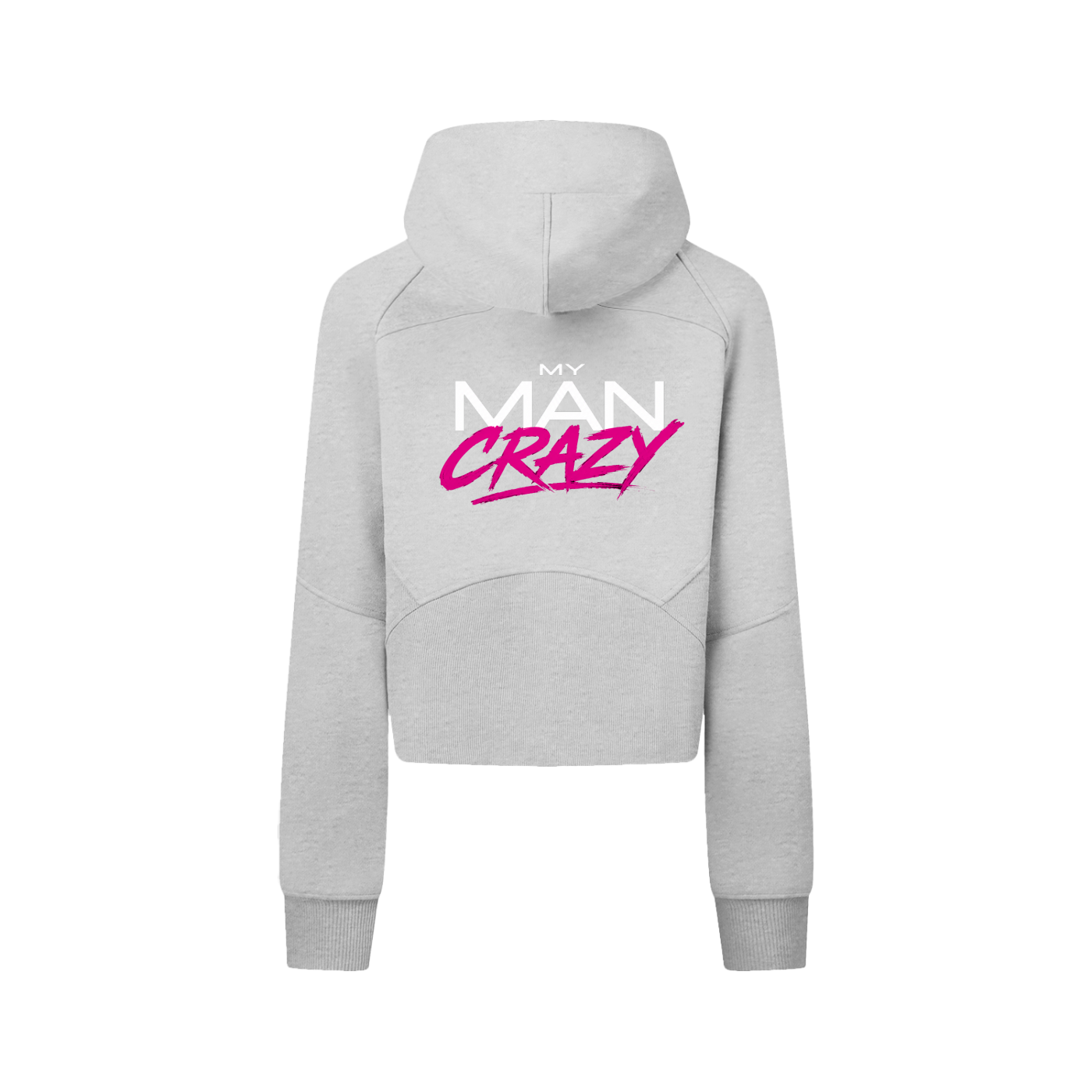 Cropped Zip-Through Hoodie