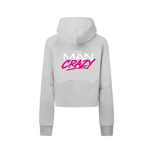 Cropped Zip-Through Hoodie