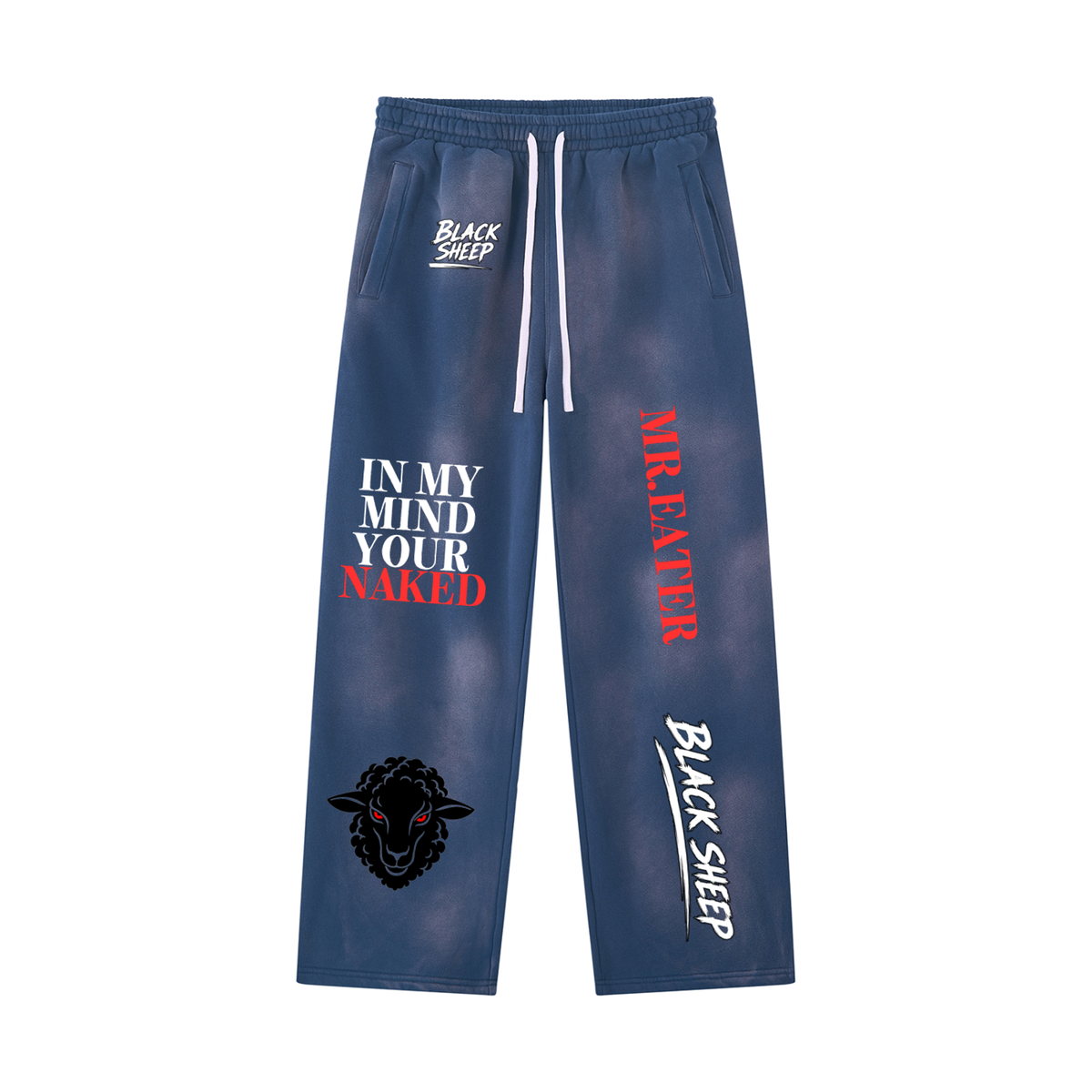 Unisex Sunfade Wide Leg Fleece Sweatpants