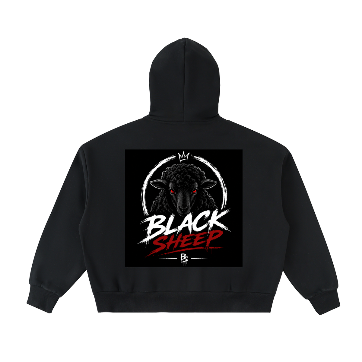 Fleeced Full-Zip Boxy Hoodie