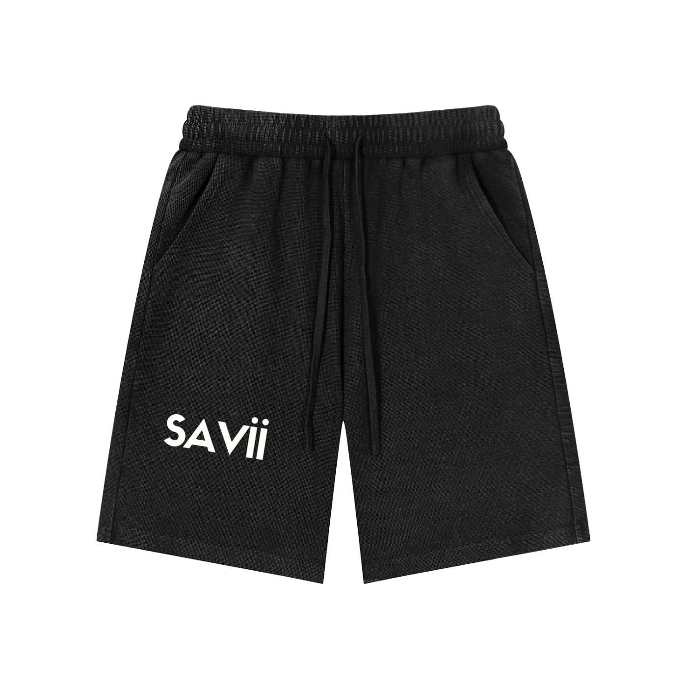 Mineral Wash Waffle Knit Shorts
