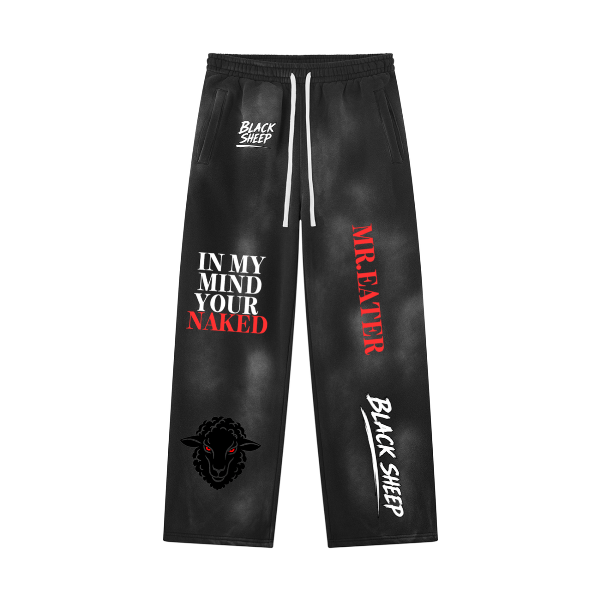 Unisex Sunfade Wide Leg Fleece Sweatpants