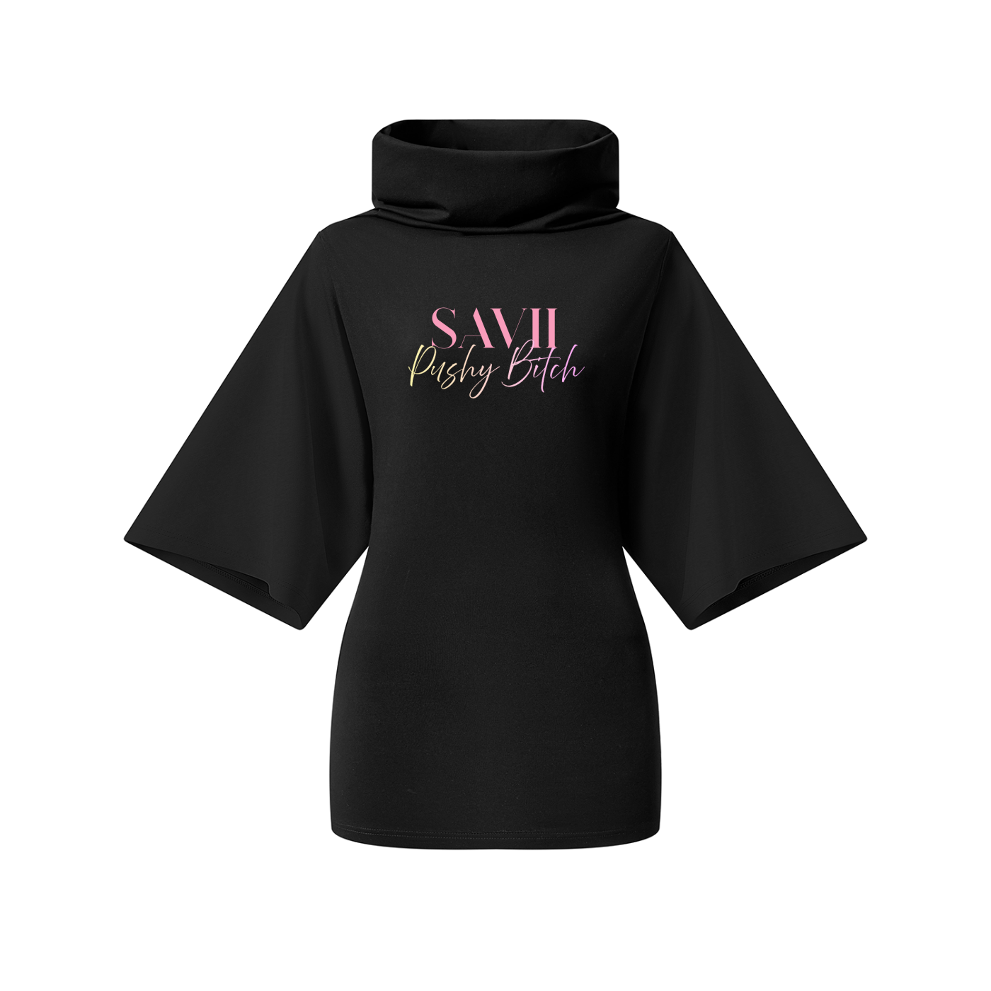 Women’s Turtleneck Batwing T-Shirt