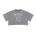 Keep It Cute ! Snow Washed Raw Edge Crop Top
