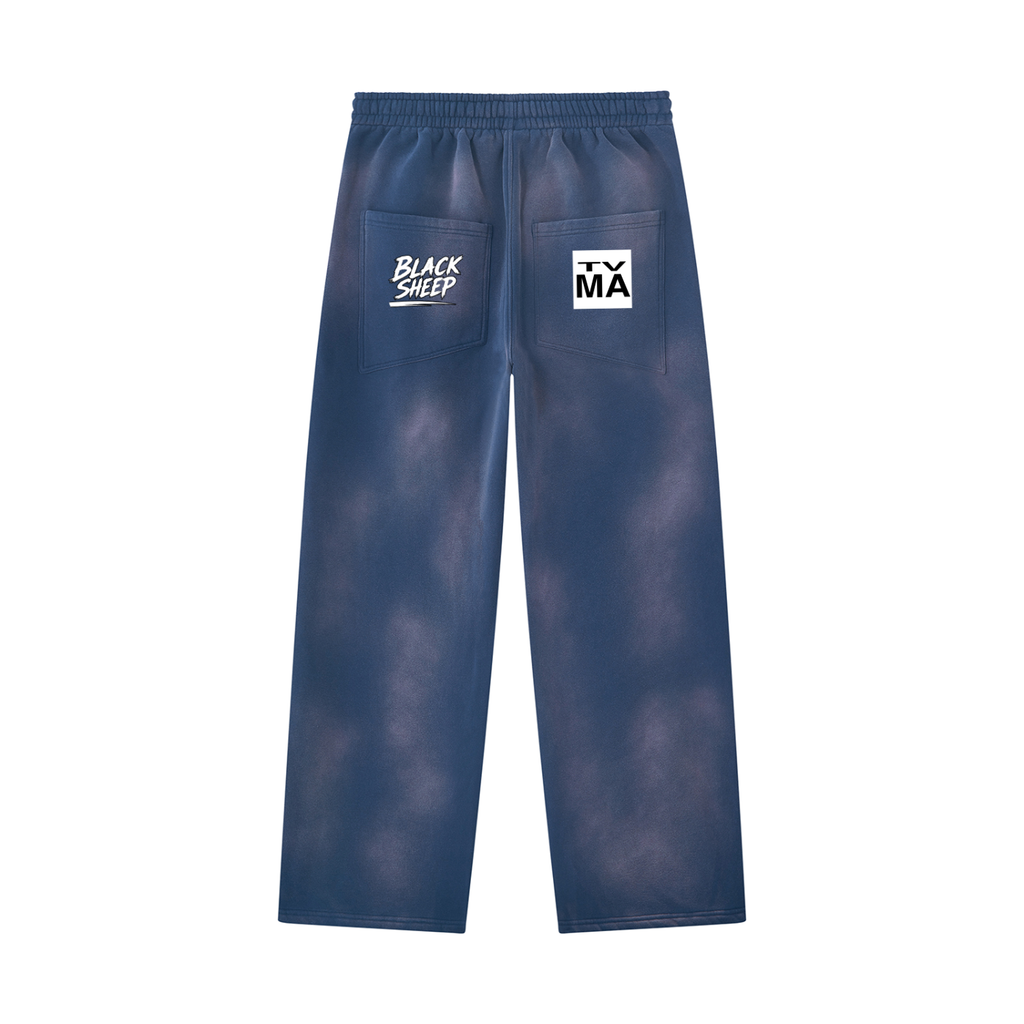 Unisex Sunfade Wide Leg Fleece Sweatpants