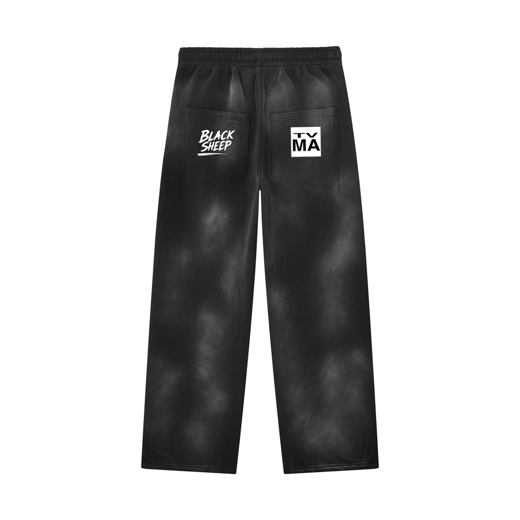 Unisex Sunfade Wide Leg Fleece Sweatpants