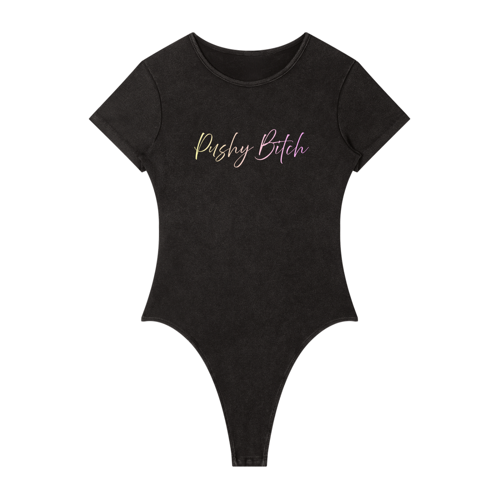 Women's Mineral Wash Crewneck Bodysuit